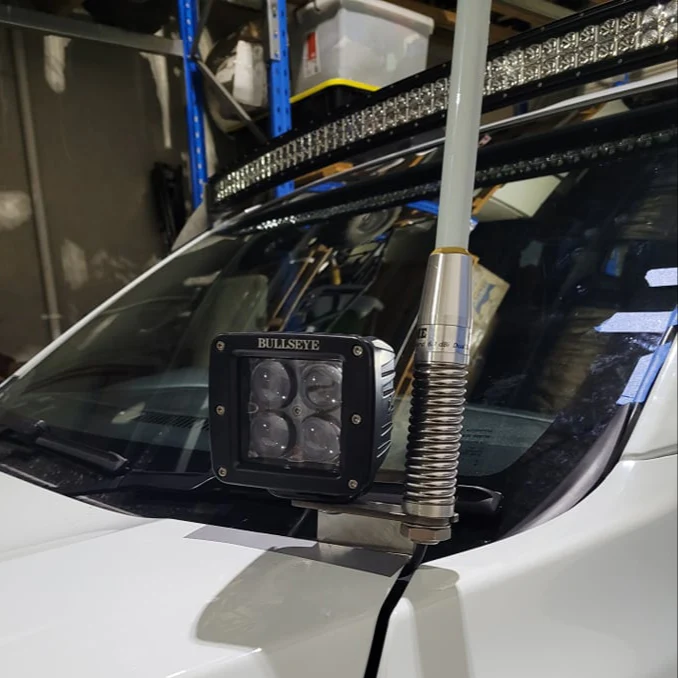 Isuzu D-MAX (2021+) Bonnet Aerial and Light Bracket