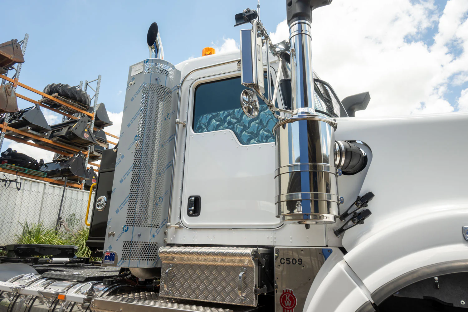 Stealth Black Solar Screens for MACK Trident - Image 2